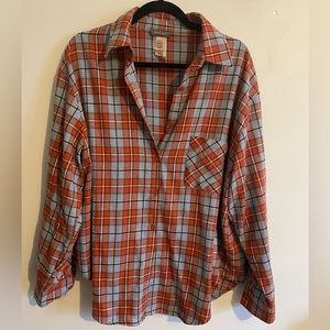 Sans Souci oversized flannel shirt. Size M.